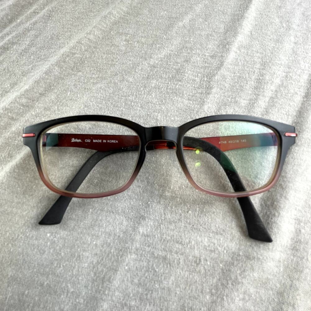 Bellagio Ombre Brown Red Glasses Frames Eyeglasses 748 49 18 145